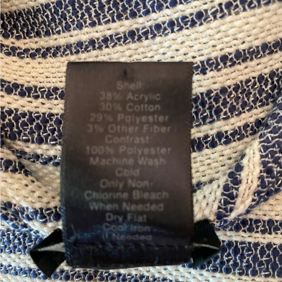 Ann Taylor 2PC Boatneck Blue & Ivory Top SZ XXS With Matching Skirt 2P SKU0642 - Picture 14 of 17